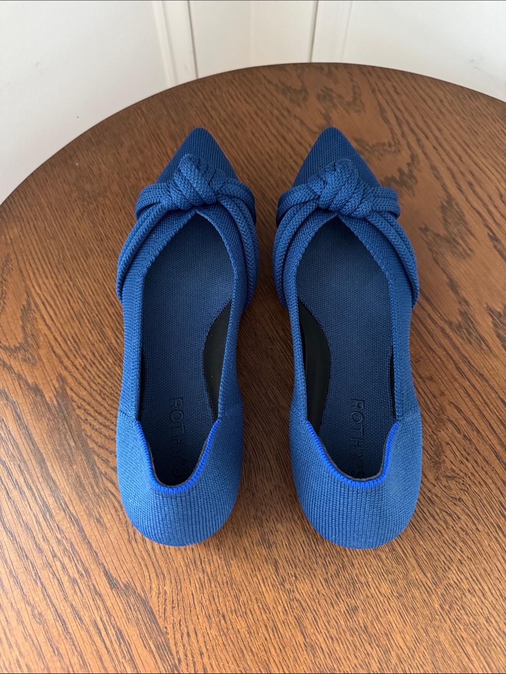Rothy's Knotted Pointed-Toe Flats - Royal Blue - Picture 2 of 3